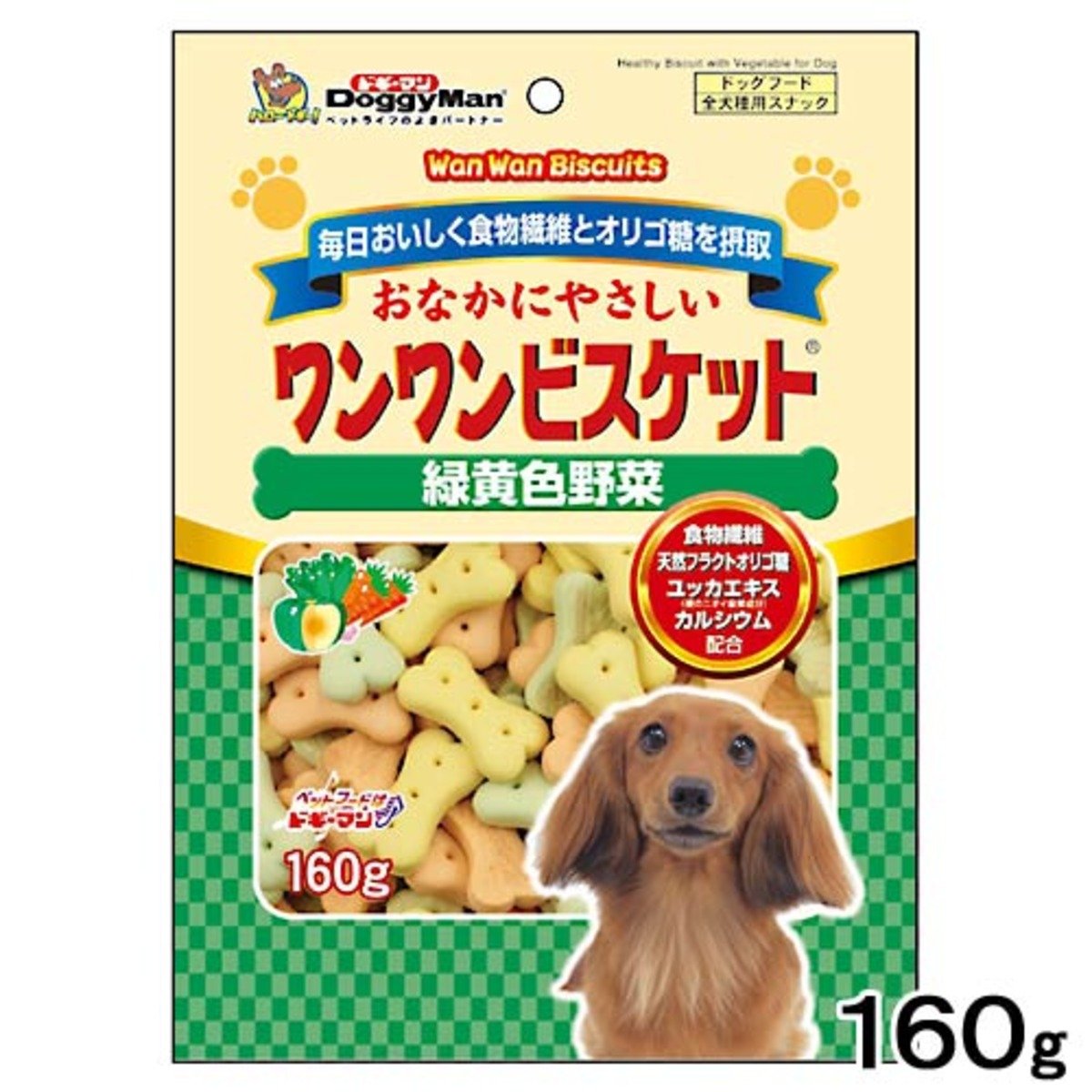 日本 犬用 三色雜菜 骨形夾心餅 160g 腸胃健康 關節健康 狗小食