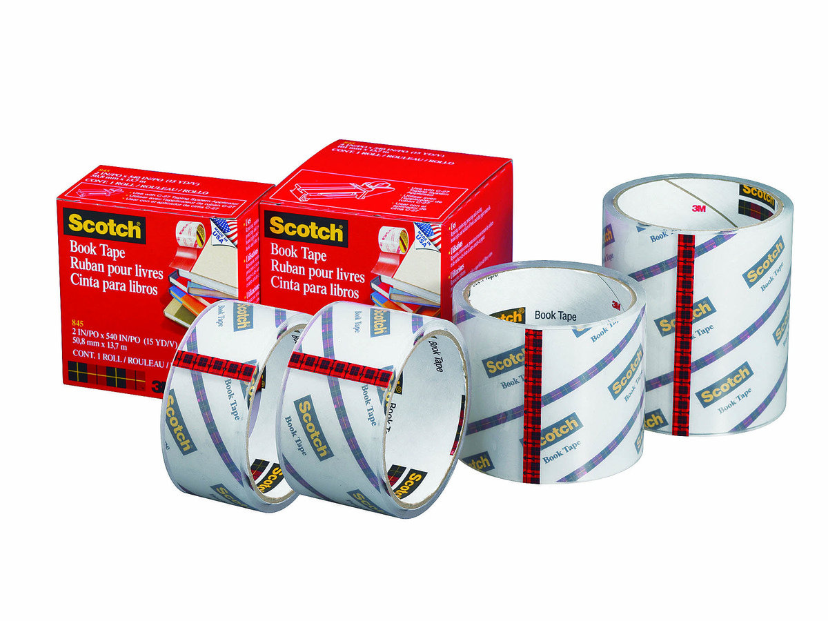 Scotch Book Tape, 2 in x 540 in, Excellent for Repairing, Reinforcing  Protecting, and Covering (845)