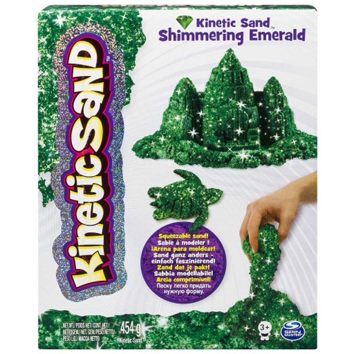 kinetic sand shimmering emerald
