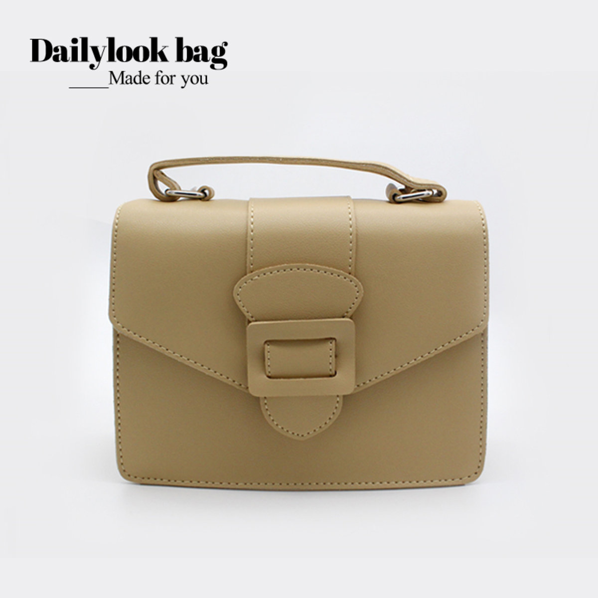 Seoul Las Thick Shoulder Strap Square Handbag Sling Thick Shoulder Strap Square Handbag Sling Bag