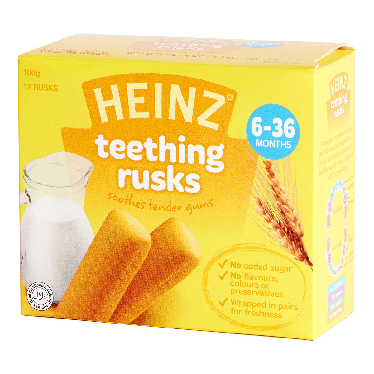 teething crackers baby