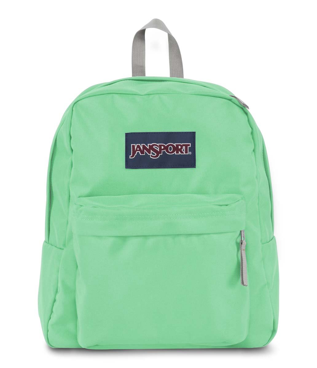 light green jansport backpack