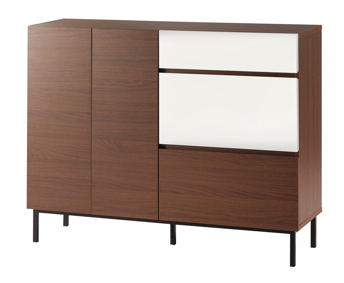 Lohaspace Rose Walnut White 48 Inch Storage Cabinet Hktvmall