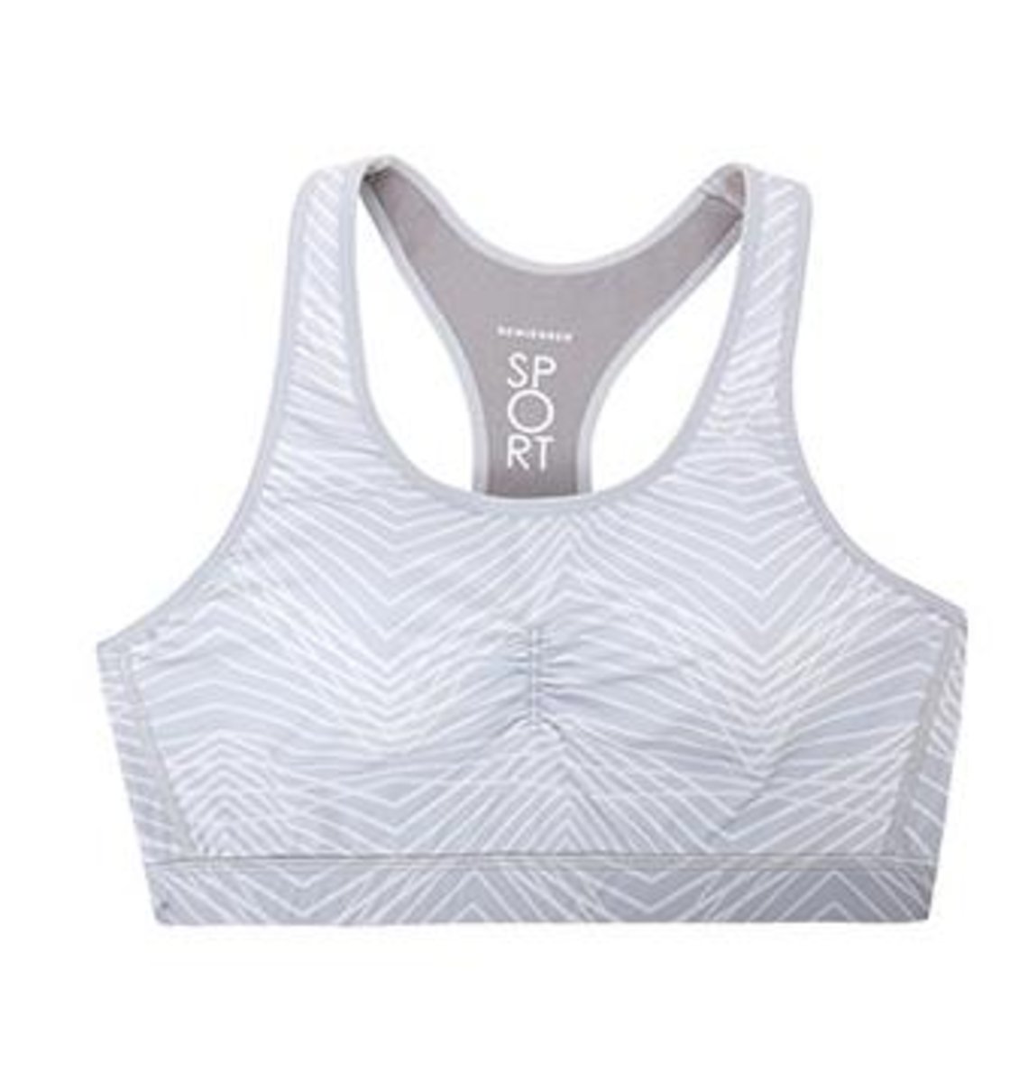 light grey sports bra