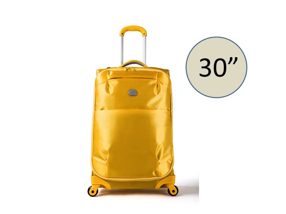 delsey yellow luggage