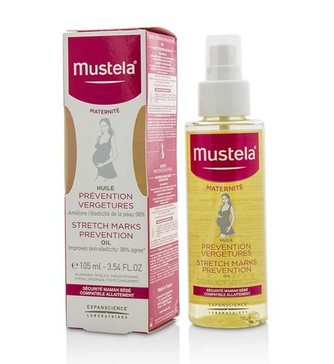 mustela maternite stretch marks prevention oil