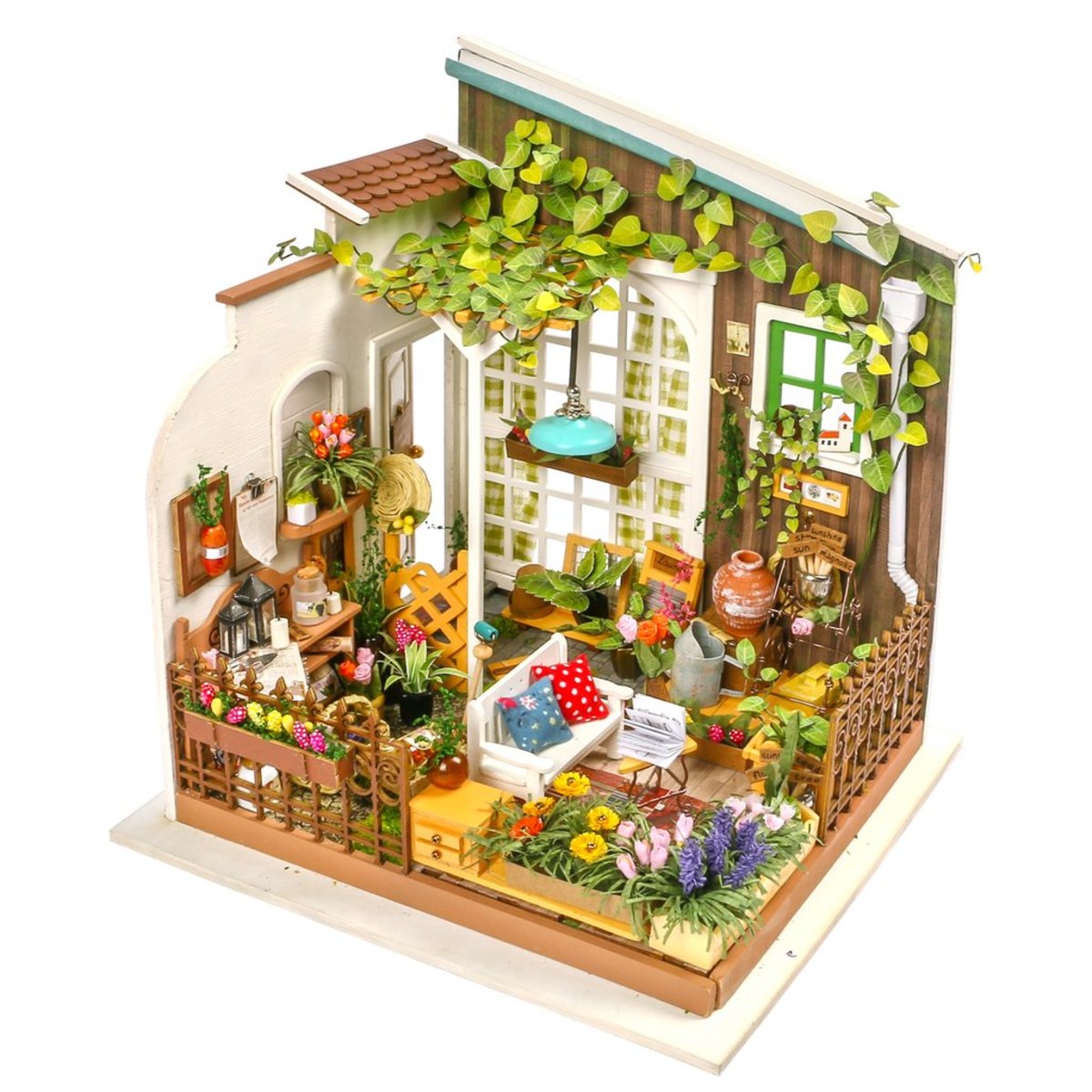 diy miniature flower house