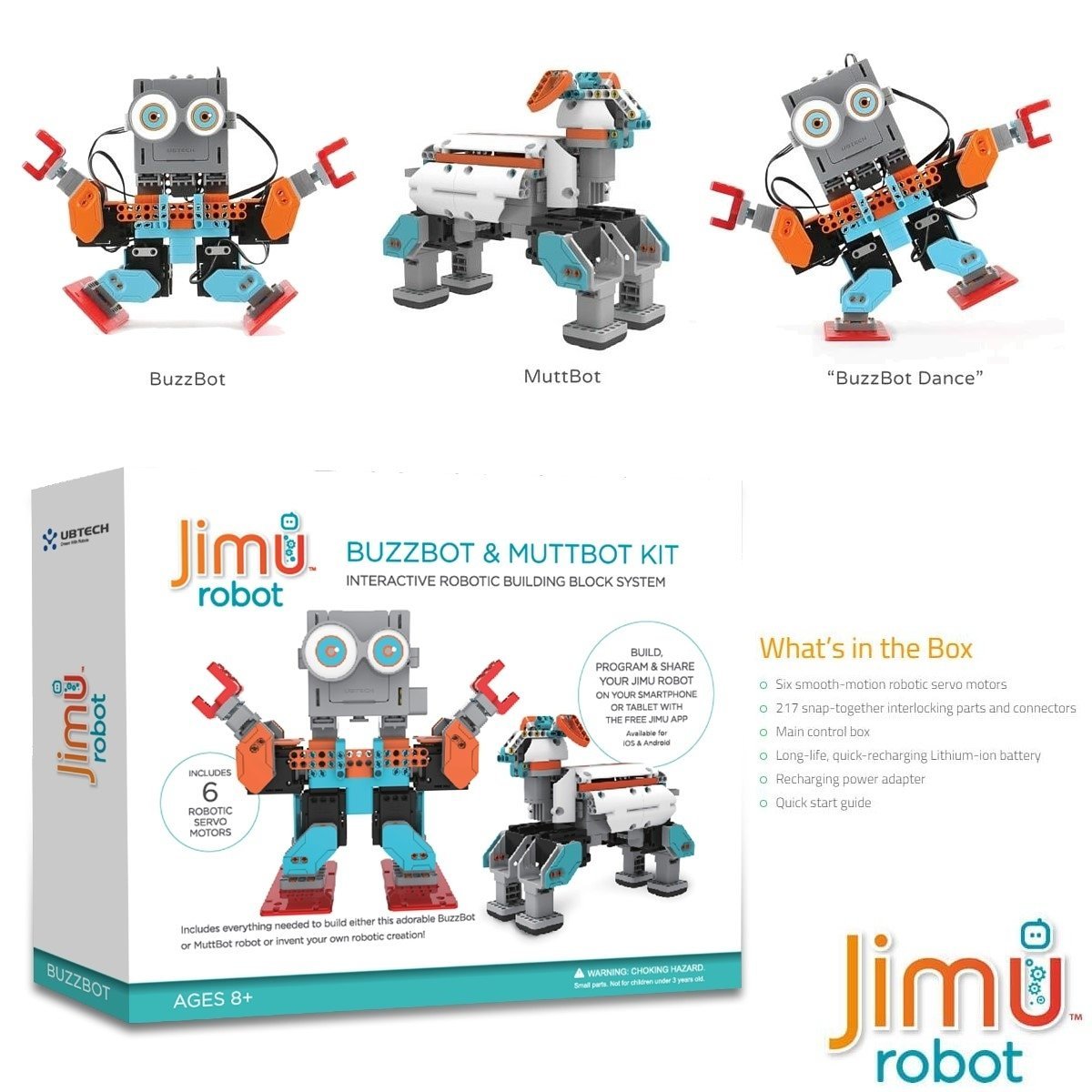 jimu buzzbot and muttbot