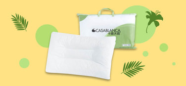 抑菌去濕,芬芳解疲<br />CASABLANCA竹炭大豆舒壓枕<br /><br />