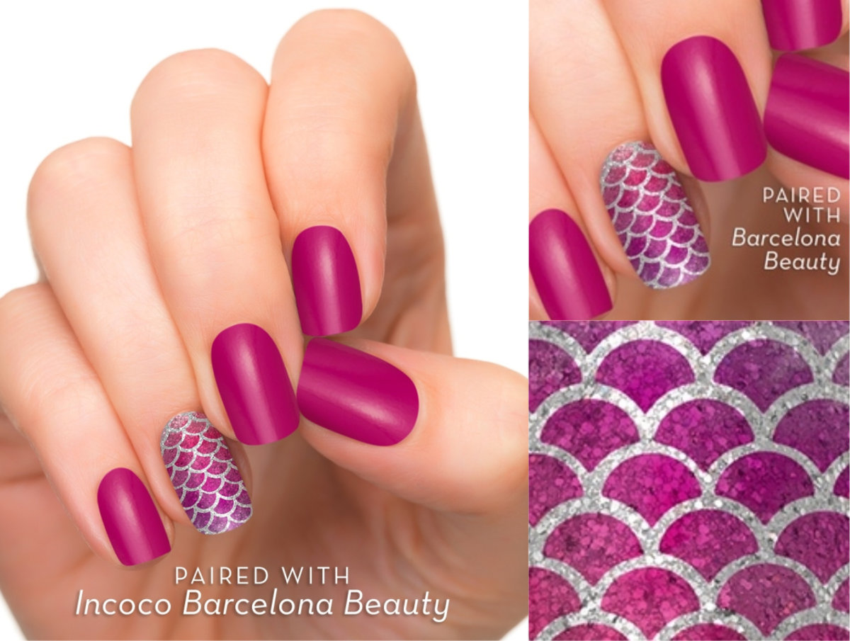 Incoco Nail Polish Liqué Mermaid Silver Fish Scales Pink Dream Nail Polish Liqué Mermaid Silver Fish Scales Pink Dream Korea Fairy Sweet Princess