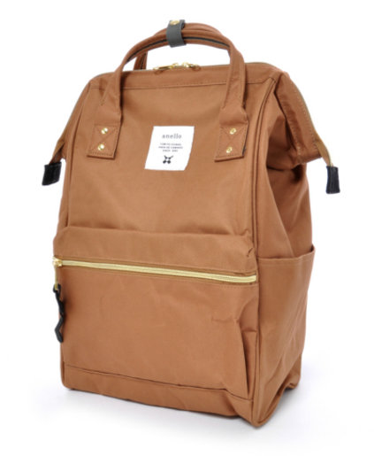 beige mini backpack