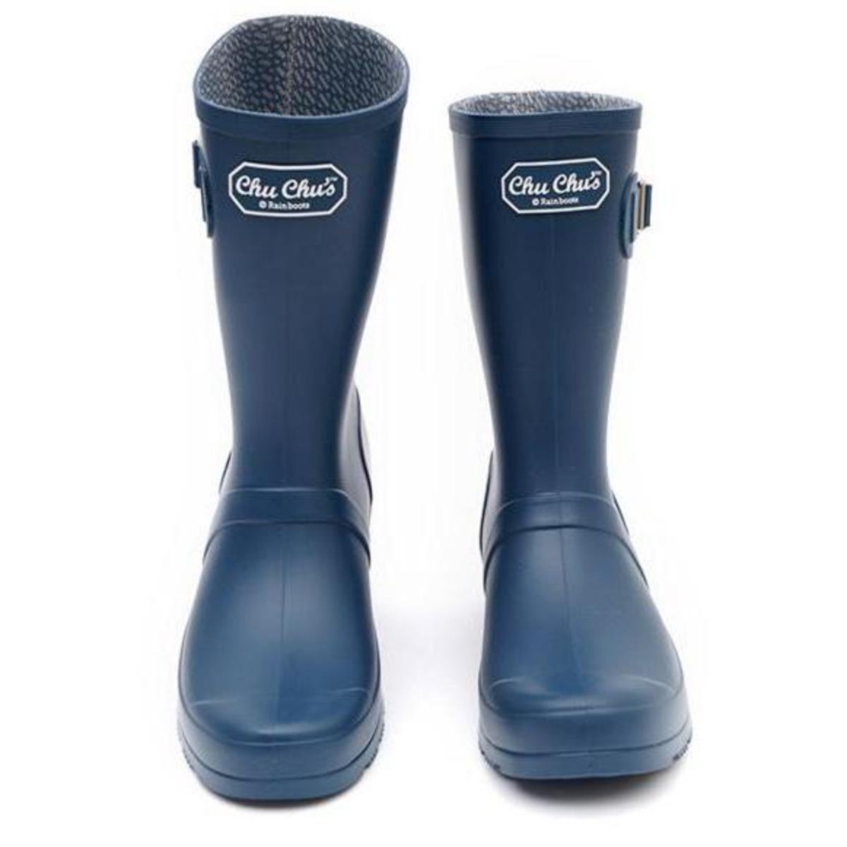 Korea Made Middle Rain Boots CH0174 – Navy Blue (Size M)