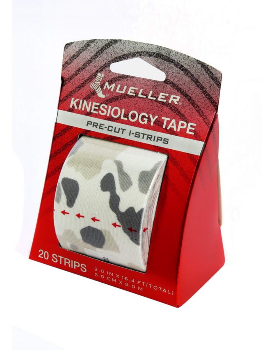 23917 Pre-Cut K-Tape, Grey Camo, 2 x 9.75 inch