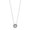 Tresor: 925 silver CZ stone pendant necklace