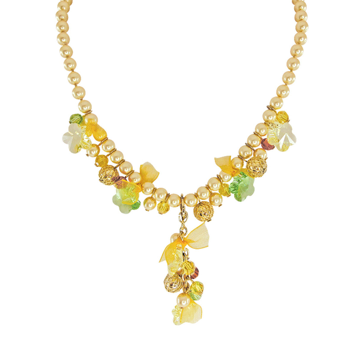 鍍金配Swarovski 水晶/珠子/珍珠 項鏈