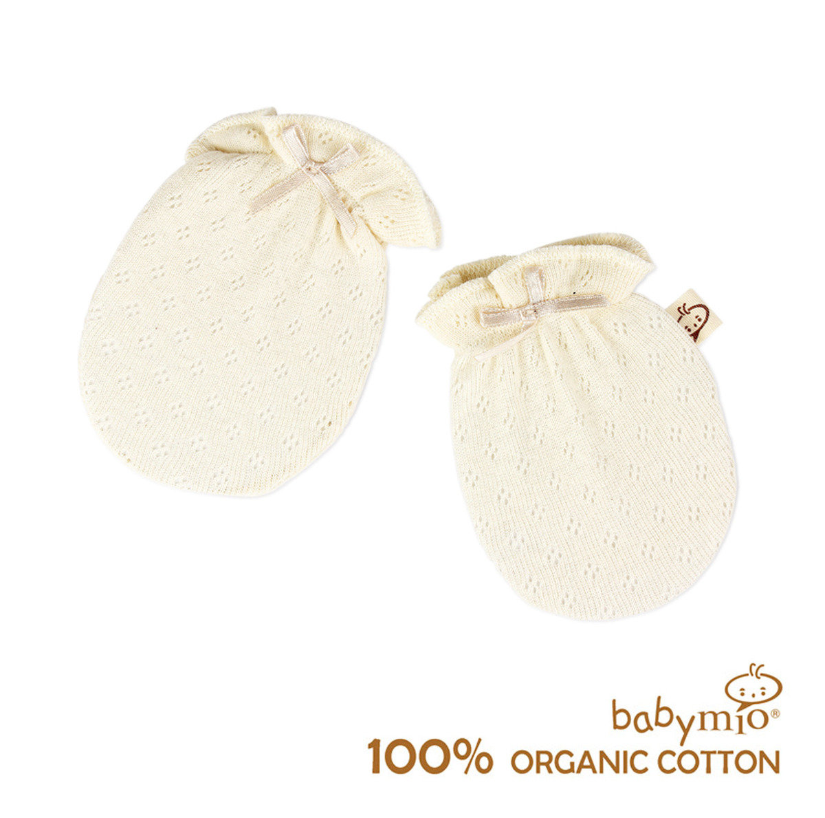 Organic Cotton Baby  Mittens / Anti Scratch Baby Gloves