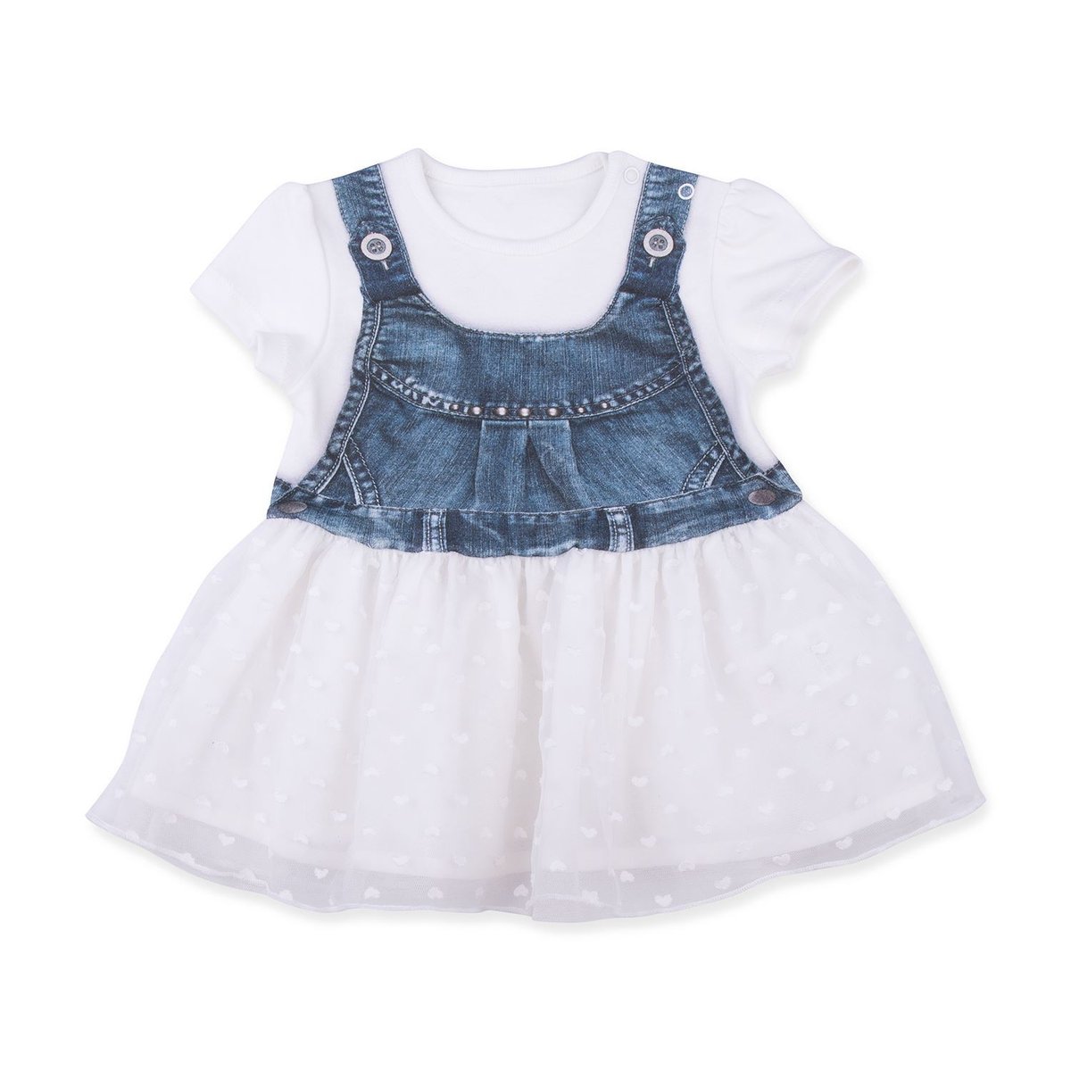 Organic Print Elegant Dress (EZO-3)-3-6M (1pc)