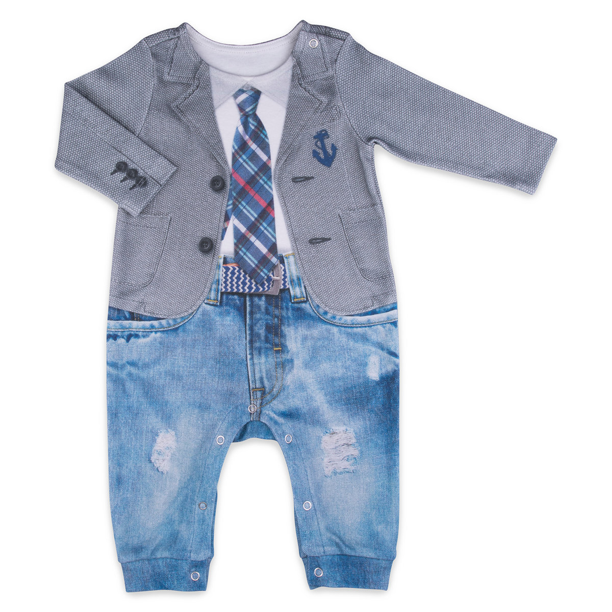 Organic Print Romper (EYMEN)-1-3M (1pc)