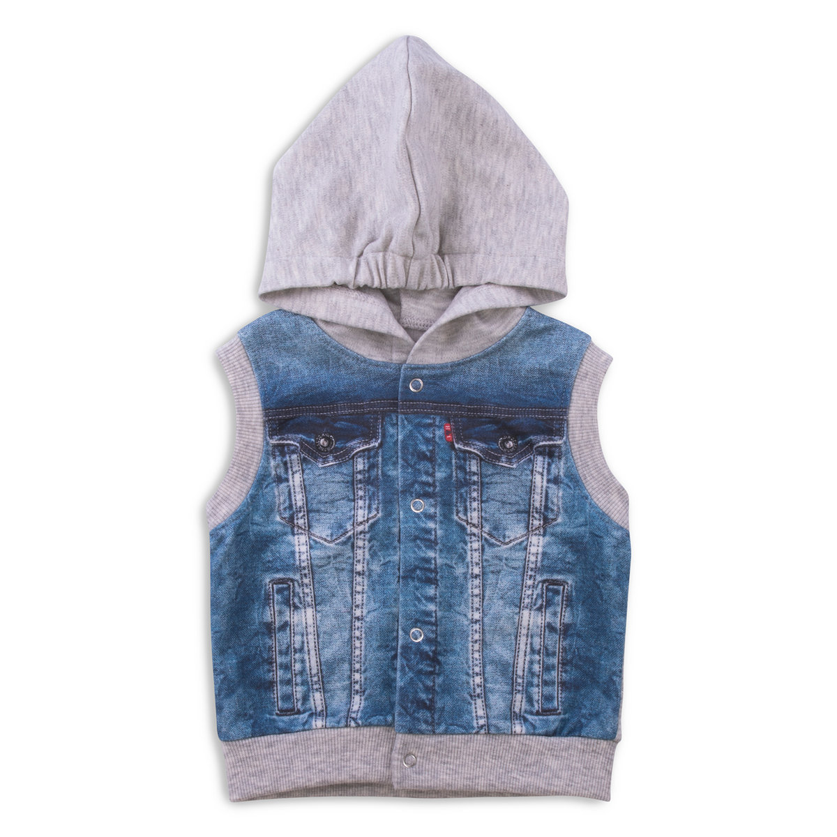 Organic Print Vest (AYBARS YELEK)-1-3M (1pc)