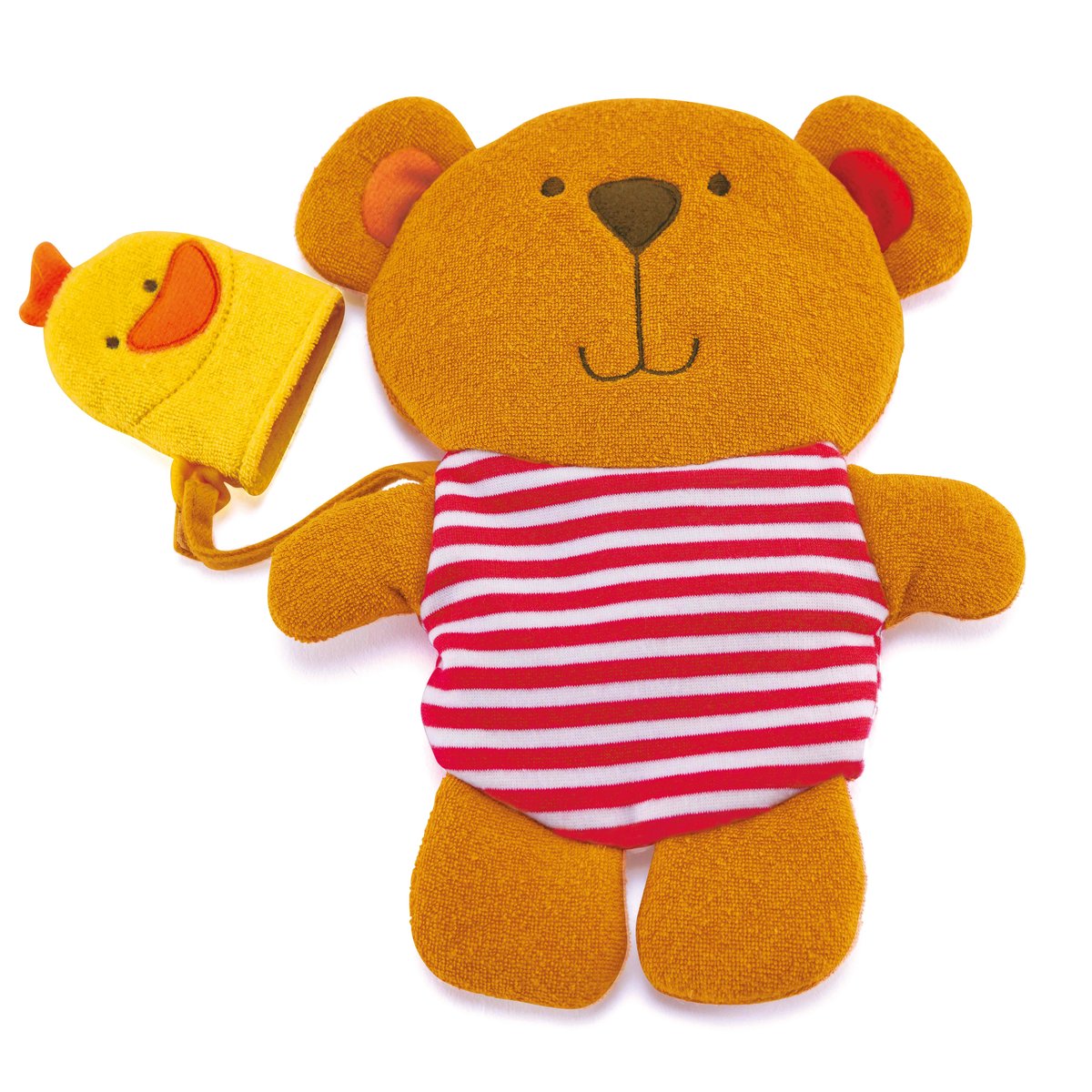 Teddy And Duck Bath Mitt Set | Bath Toys | E0200