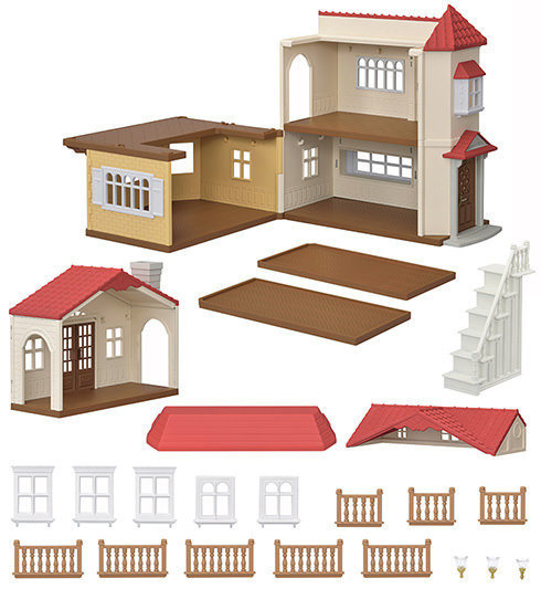 sylvanian families red roof country home furniture