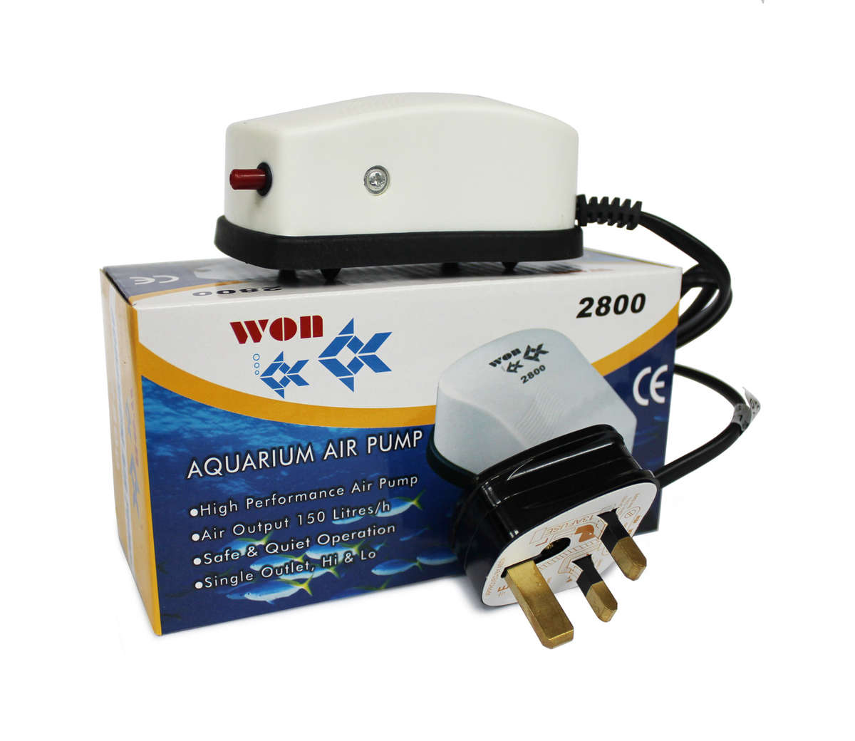 W-2800 單咀氣泵 (150L/hr) (ref: 998400)
