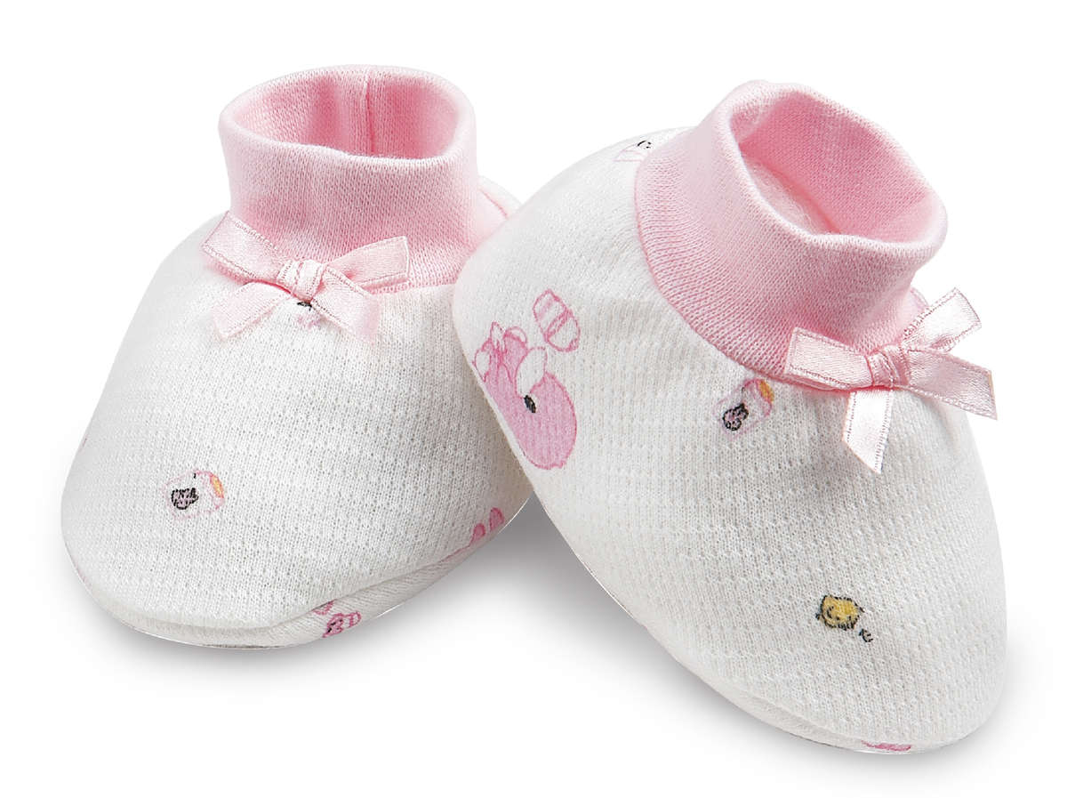KUKU 嬰兒可愛護腳套 - 1雙/粉紅色