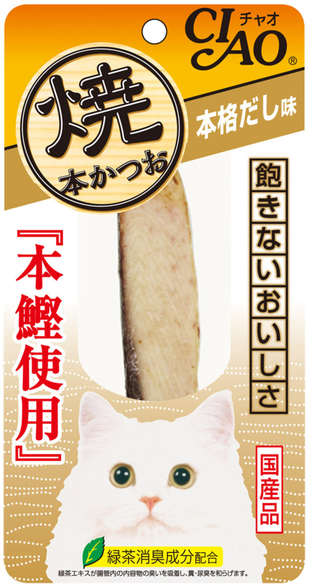 Japan Yakimoto Bonito Sticks-Bonito Soup Flavor 25g Growing Healthy Cat Snacks