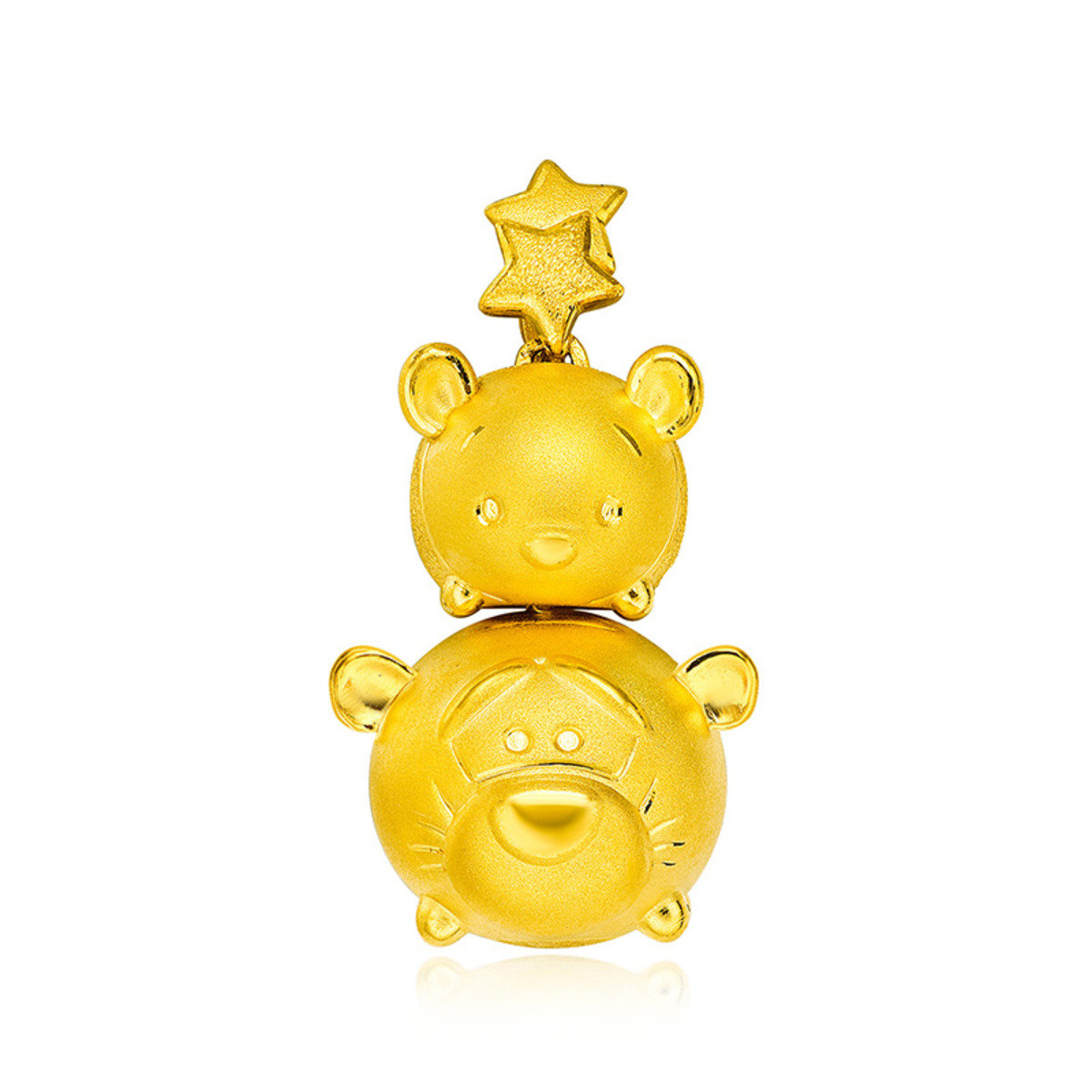 Disney Tsum Tsum Collection: Winnie the pooh & Tigger 999 Gold Pendant