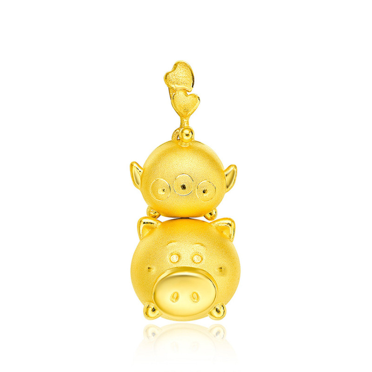Disney Tsum Tsum Collection: Alien & Hamm 999 Gold Pendant
