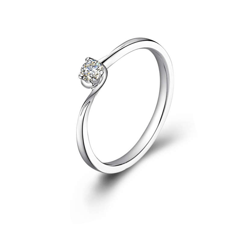 18K/750 White Gold Diamond Ring