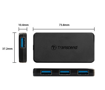 Transcend | USB3.0 4-Ports HUB 黑色 TSHUB2K (香港行貨) | 顏色 : 黑色 | HKTVmall ...