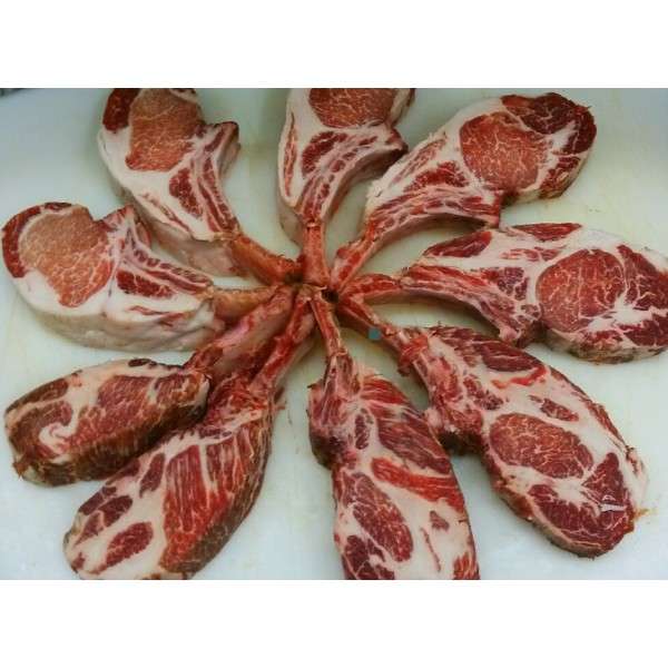 Spanish Iberico Pork Loin Bone-in Bellota Grade (1 pack/250g)(Frozen)