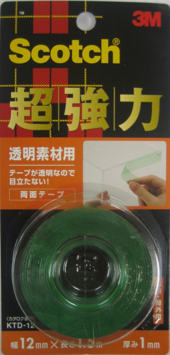 超強力雙面膠貼 - 透明材料用(KTD-12)