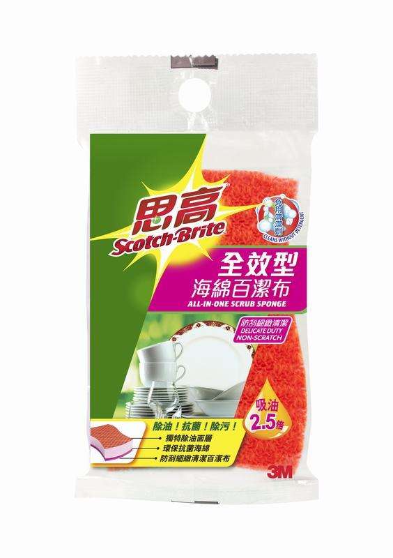 思高™ 全效型海綿百潔布 - 防刮細緻清潔 (A331)