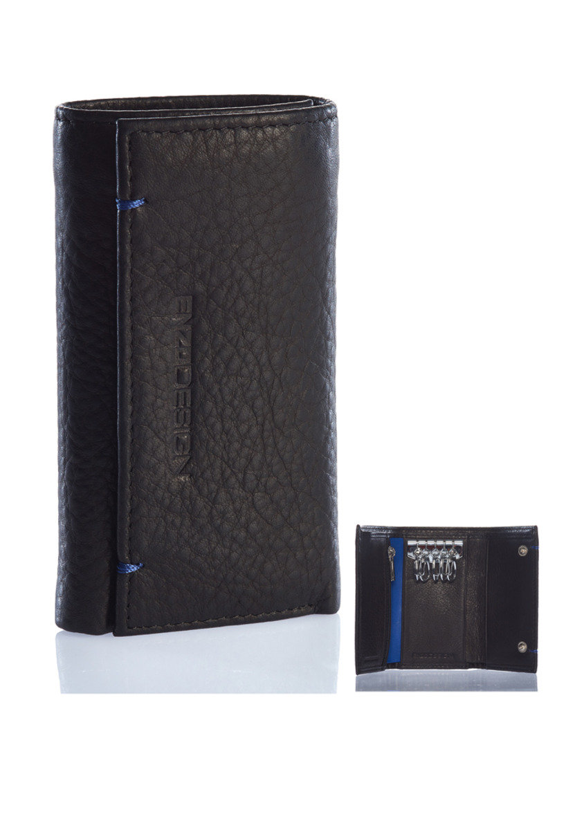 Ultra Soft Leather Handy Key Holder With Zip and Bill Compartment