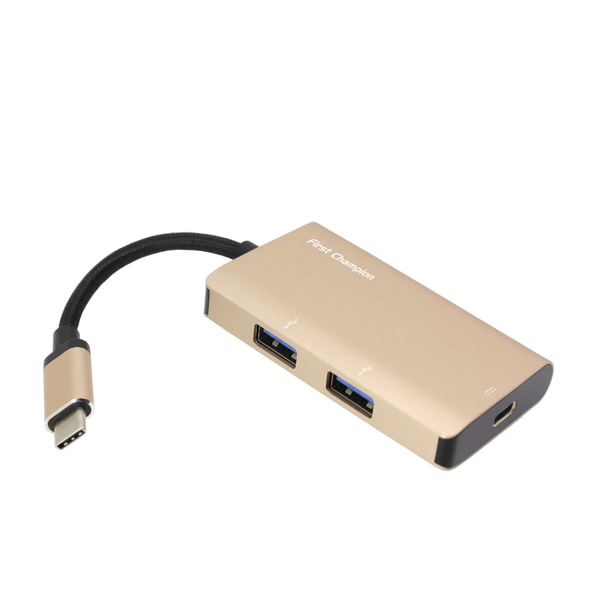 3合1 USB-C集線器(USB 3.1 Type-C)金色 TCH-C2U3