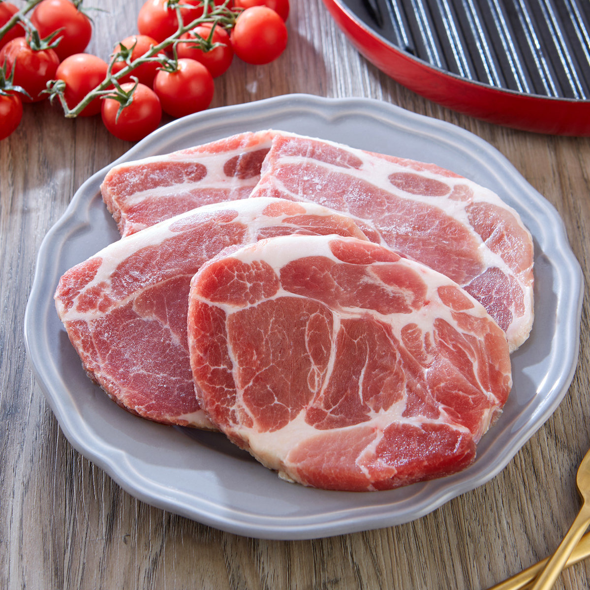 西班牙無添加激素豬梅肉扒(急凍-18°C)#鐵板燒#韓燒#煎焗#西班牙豬肉