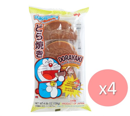 Hapi Doraemon Dorayaki With Red Bean Paste X 4 Hktvmall The Largest Hk Shopping Platform