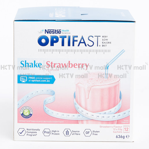 Nestle Optifast Weightloss Milkshake Strawberry 12 X 53g Hktvmall Online Shopping