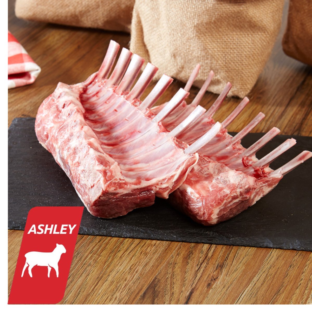 Selected New Zealand Lamb French Rack(14-16Ribs)(700g+)(Frozen)