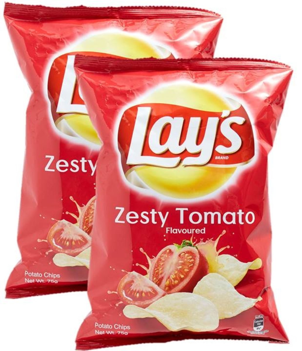 Zesty Tomato Flavor Potato Chips