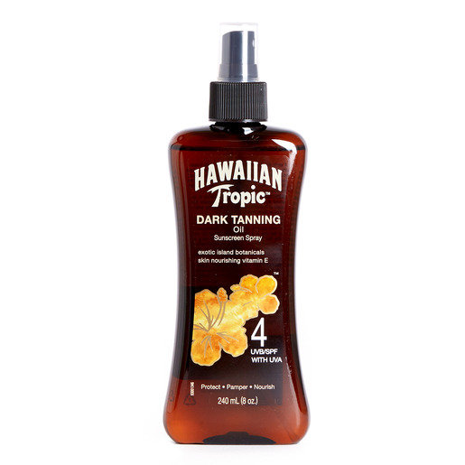 hawaiian tropic tanning oil spf