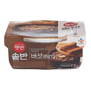 Mushroom Nutrition Rice [Import from Korea] #Instant Meal (BBD 2024/5/14) 