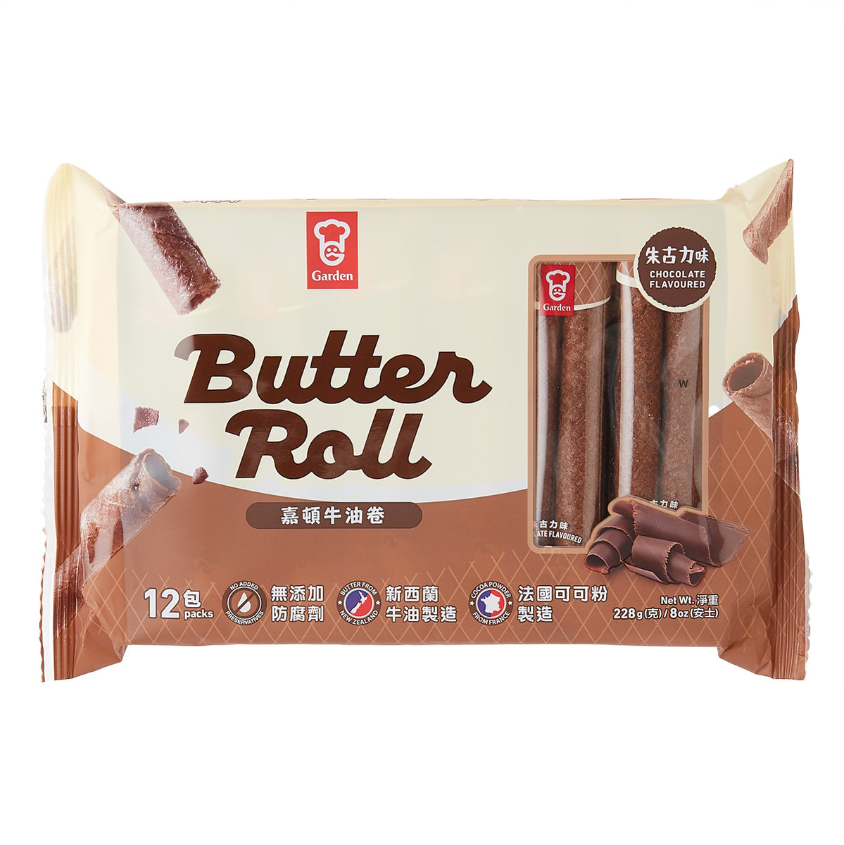 Choco. Butter Roll 12 PKTS