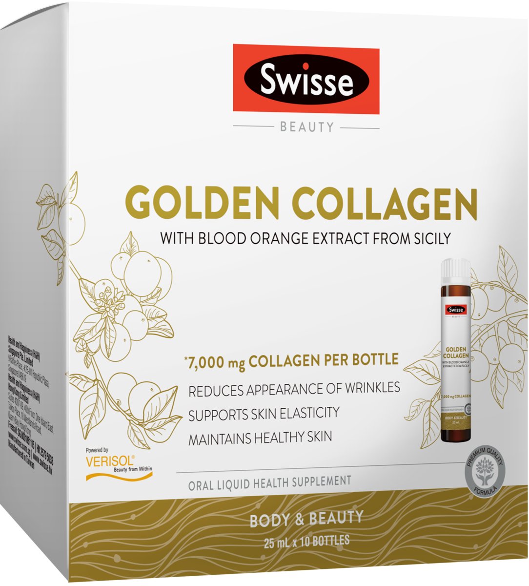 Ultiboost Golden Collagen Blood Orange Liquid 