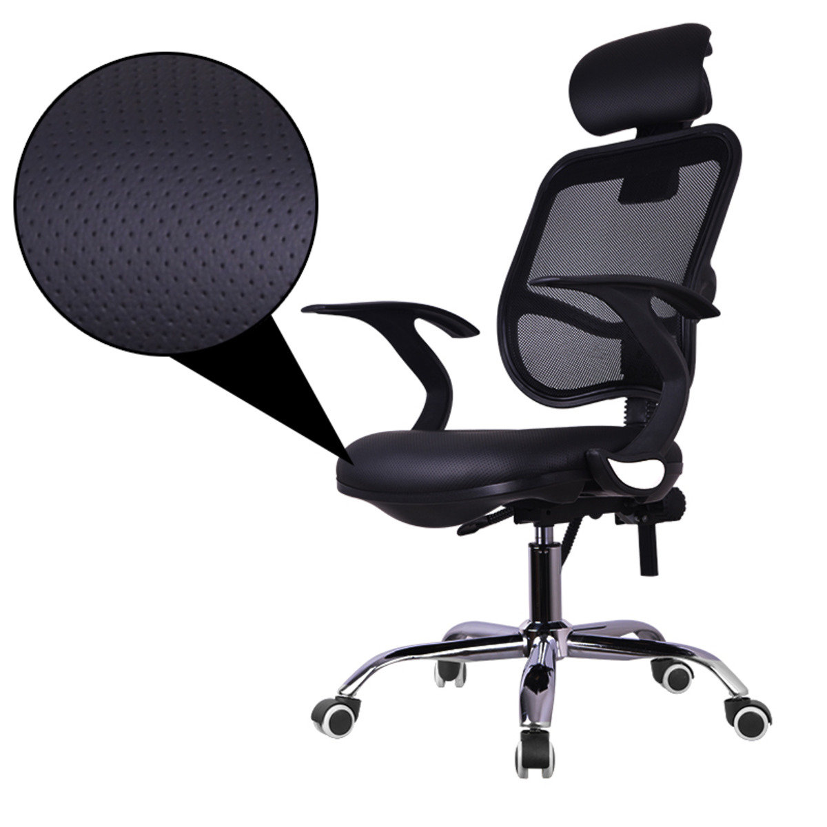 Ergonomic PU Office Chair with Headrest Mr-137B