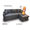 Multi-functional L shape fabric storage sofa bed MR-312 brown color