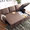 Multi-functional L shape fabric storage sofa bed MR-312 brown color