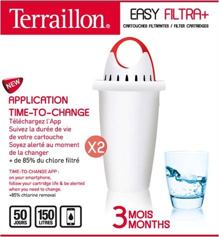 Terraillon, Easy Fitra+ Water Cartridges (2pcs/pack)